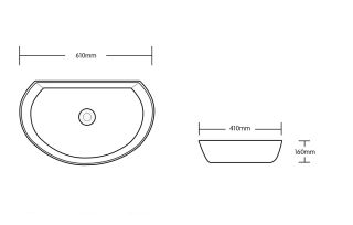 Раковина Cerutti SPA CR7074 61см белый